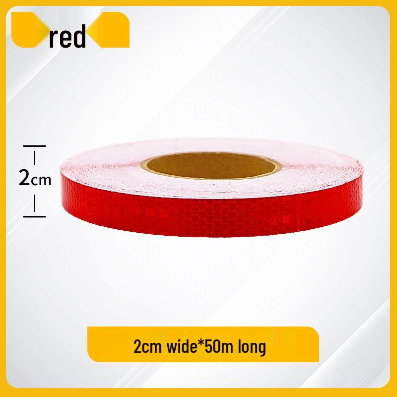 2cm Reflektierender Nachtwarnaufkleber für Autos, Motorräder, Fahrräder und Elektrofahrzeuge