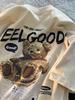 Trendy Unisex Cartoon Bear Graphic Tee for Plus Size - Loose Fit for 240-300 Jin