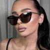 Woman's Retro Modern Cat-Eye Sunglasses Men 2026 Y2K Sweet and Cool Spice Girl Luxury Outdoor Activities UV Resistant Glasses