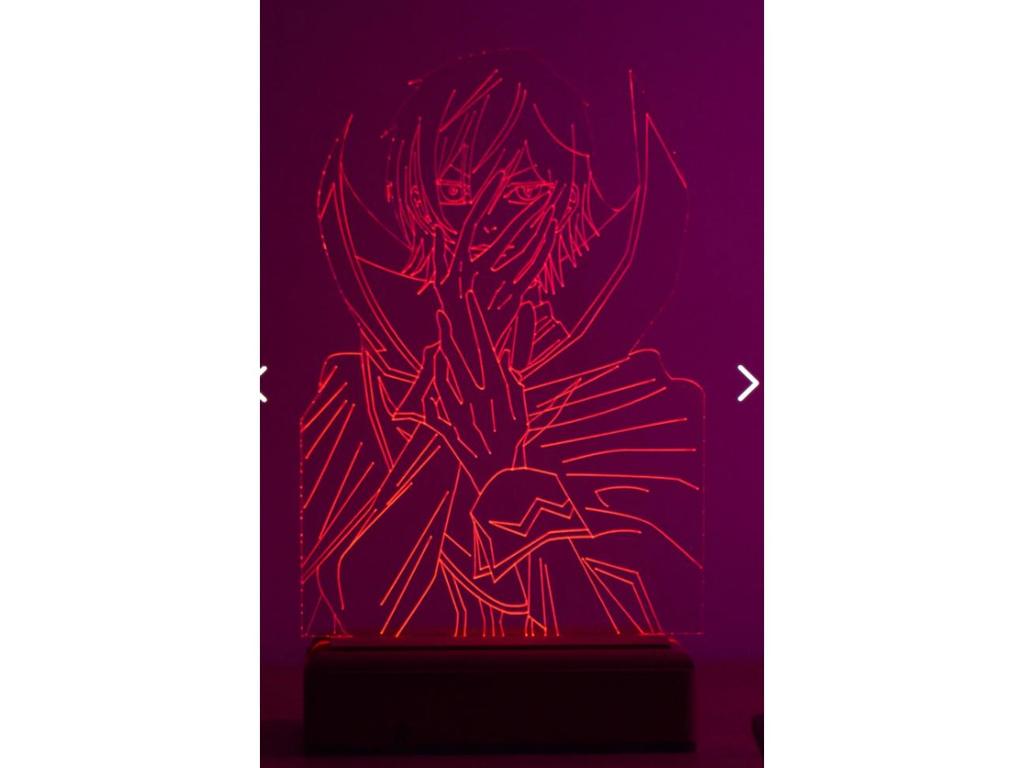 Anime Code Geass Lelouch Veilleuse 16 couleurs