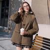 Betu Women's Fashion Toggle Button Padded Jacket