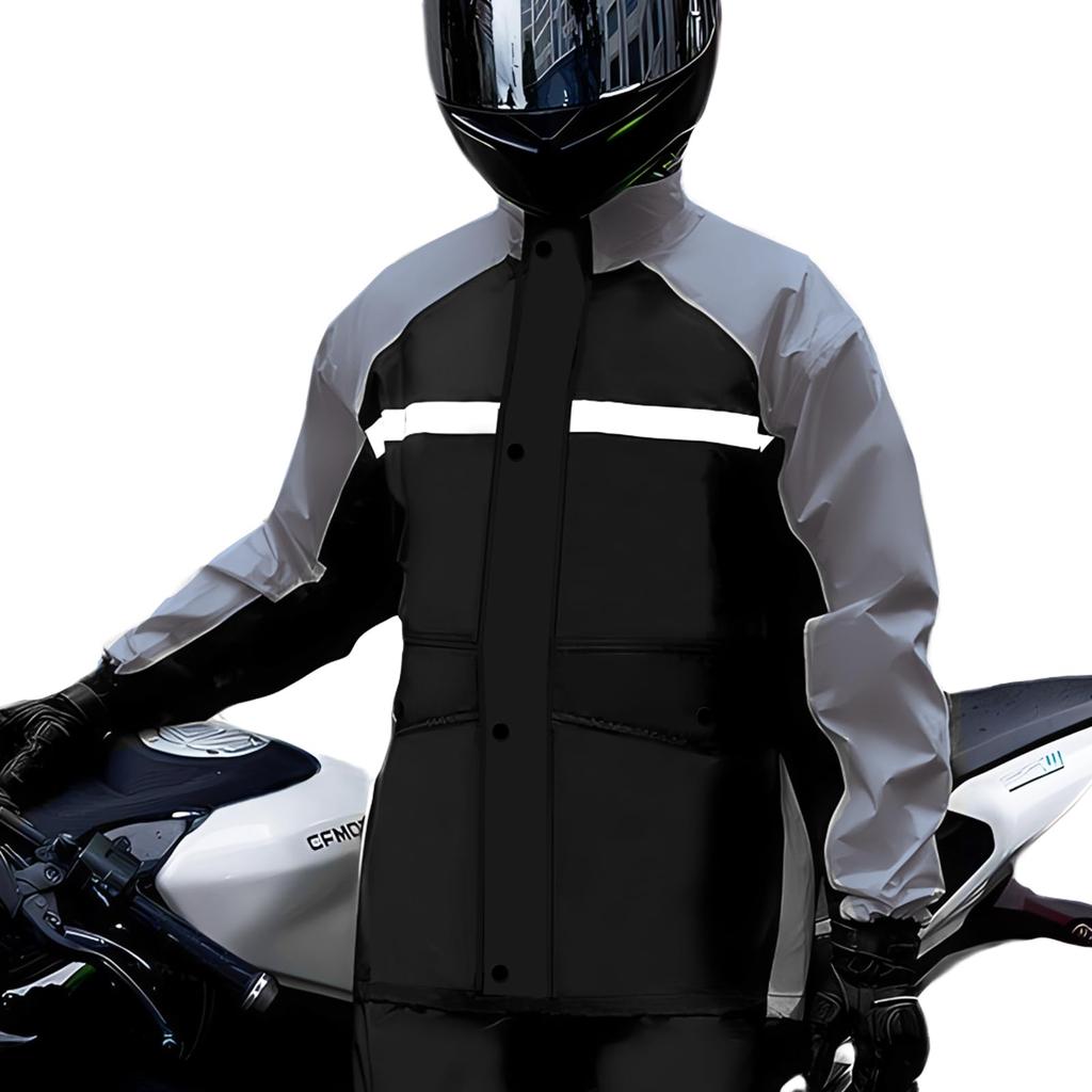 Rain Suit for Women and Rainwear Top and Bottom Set Safety Reflective Breathable Golf Motorcycle Rain Outdoor Rain Rainy Season Unisex [Sanwaame] Men,