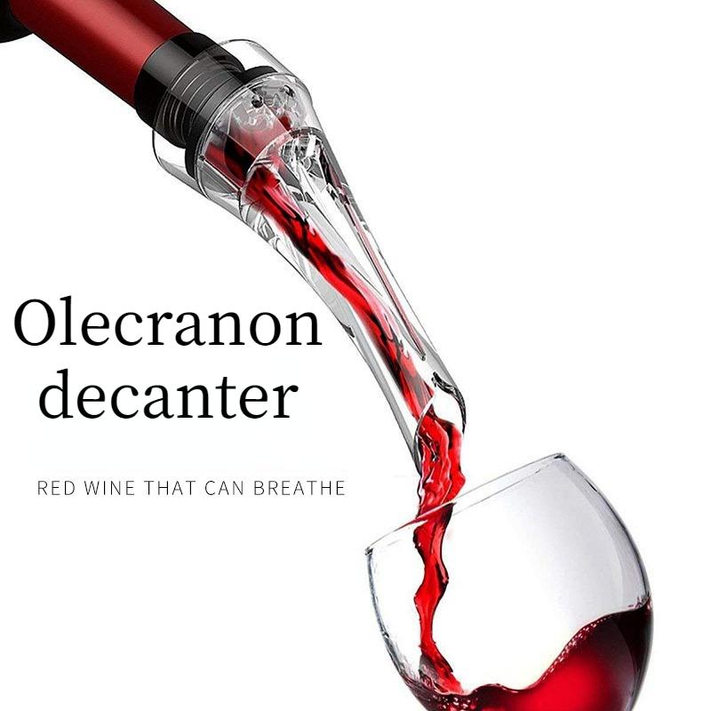 Professional Magic Red Wine Decanter Pourer with Filter Stand Quick Air Aerator Dispenser for Home Dining Bar Essential Set