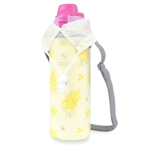 COLORFUL CANDY STYLE Water Bottle Cover for Girls and Kids, Case Holder, Shoulder Strap, Mimosa Fleur, Size L, N7322610