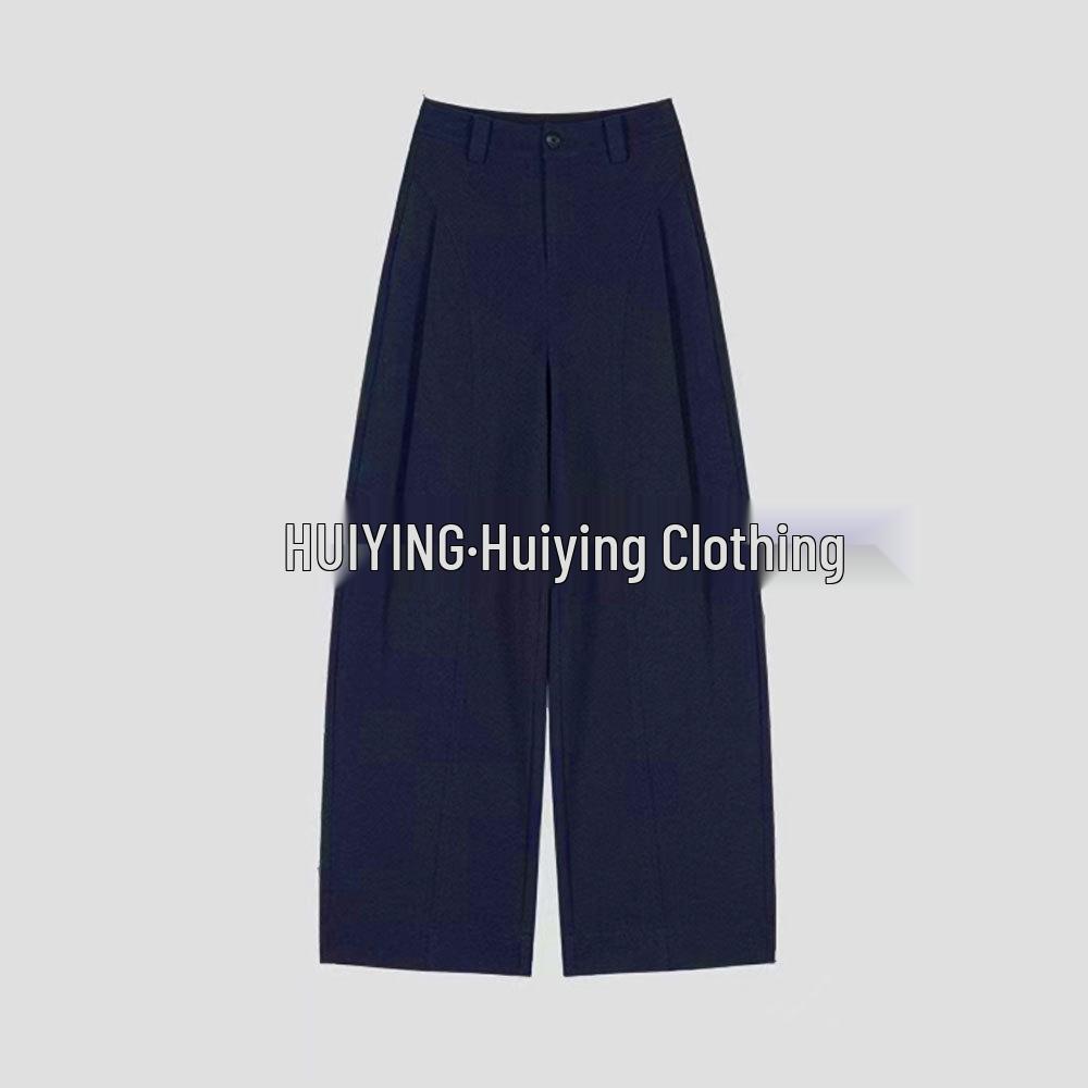 

2025 Fleece-Lined High-Waisted Winter Casual Slimming Pants Size 31 3XL темно-синий