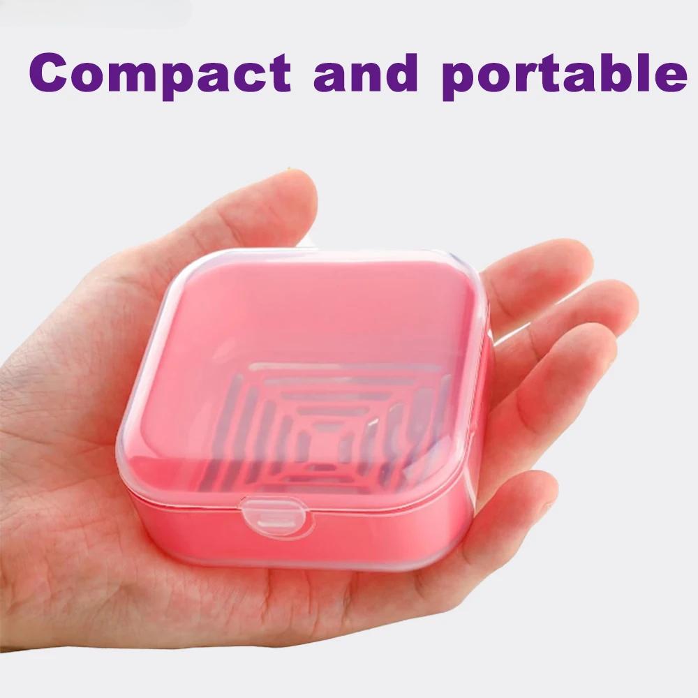 1Pce Travel Mini Soap Box Portable Leak proof Soap Storage Box Suitable for Dormitory Travel Camping Gym Morandi Colors