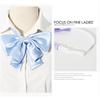 Solid Color JK Ties Fashion Oversized Swallowtail Bowknot  For Women College Girls