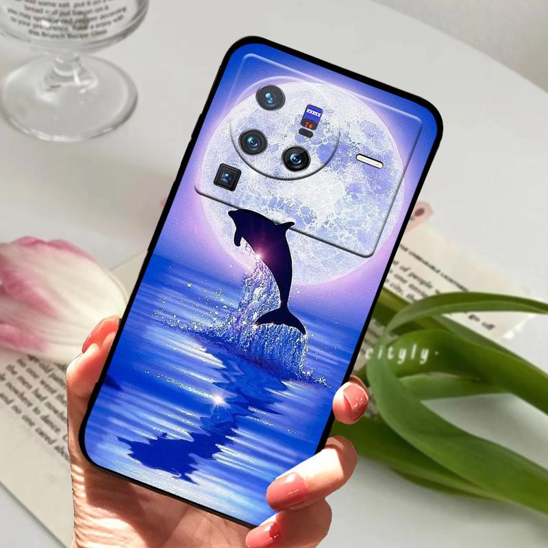 Soft Silicone Case For vivo X80 Pro 5G Coque X 80 Fashion TPU Phone Cover For Vivo X70 Pro Shockproof Bumper Shells Cute Cartoon