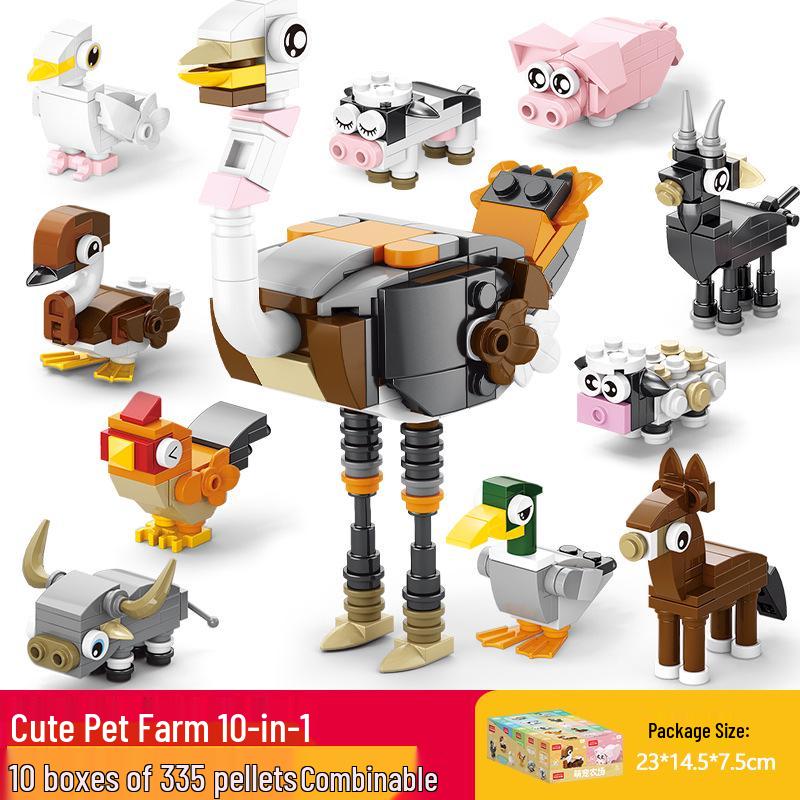 Xiaomingxing Bausteine - Kompatibel mit Lego, Pädagogisches Montagespielzeug mit kleinen Partikeln für Jungen