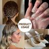 2Boxes 12grids White Pearls Nail Rhinestones & 6grids 0.8-3mm Silver Metal Caviar Beads Nail Gems Resin Nail  Decorations YT89