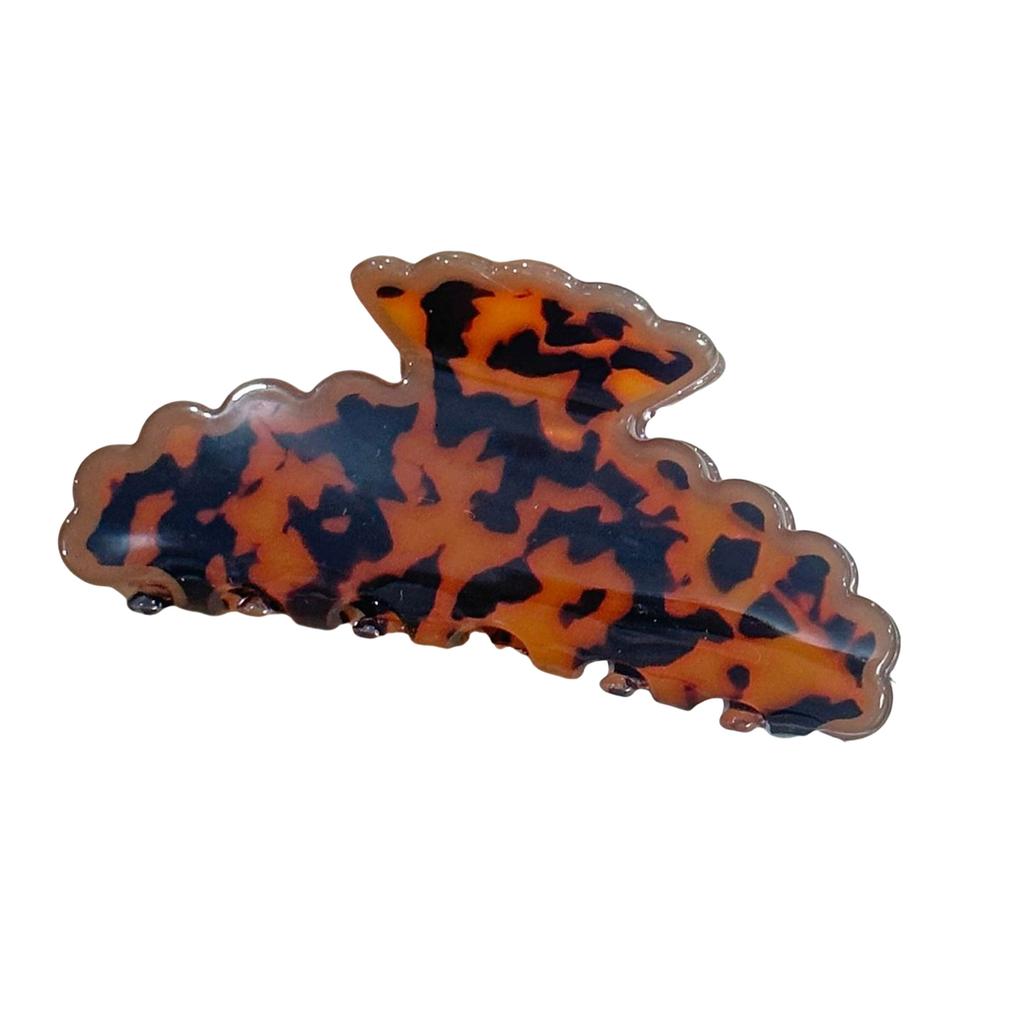 Large Hair Claw Clip Blue White Porcelain Tie Dye Pattern Lightweight Acrylic Hair Accessory 12 Color Options