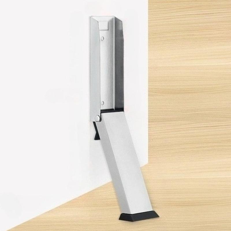 Safety Door Stopper Metal Gate Blocker Windproof Anti-collision Door Gap Blocker Sturdy Self Adhesive Door Anti-Slip Holder
