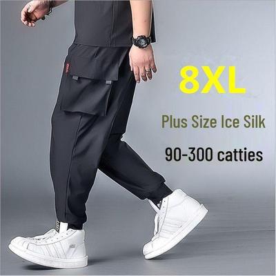 Men's Plus Size Loose Summer Sports Pants - Trendy Casual Slimming Fit