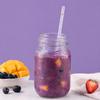 Yousheng 25Pcs Reusable Glitter Straws for Cups, 23cm Food-Grade PP Straw with Fixed Buckle, BPA-free Thickened Drinking Straws