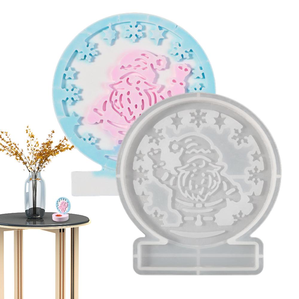 

Рождественские смоляные формы Силиконовые формы для гномов и Санты Гипсовые формы Силиконовые гипсовые формы Форма для подсвечников из смолы Форма для украшения из цемента