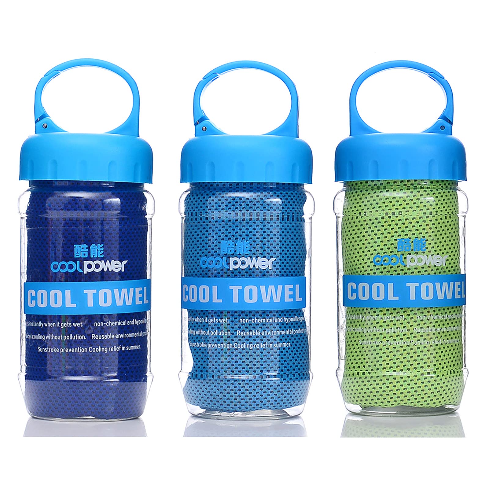 Cooling Extremely Cooling Cooling UV Sports Heatstroke Instant Cooling with Blue Light Blue Towels, Towels, Towels, Protection, Towels, Prevention,