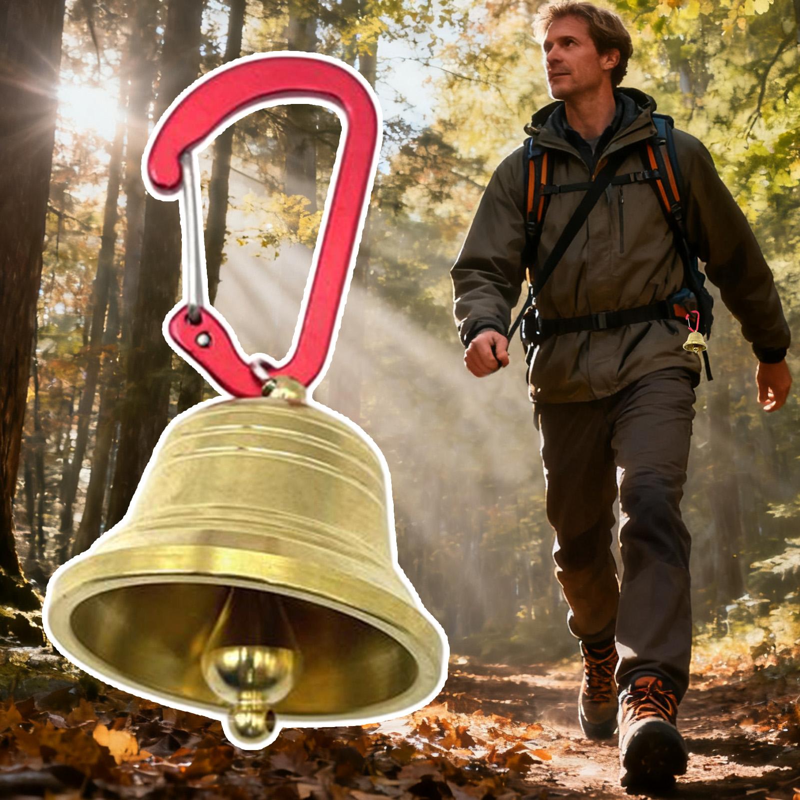 

Bear Bells for Hiking Backpacking Safety Supplies with Carabiner Mountain Climbing Bell for Fishermen Visitors Dog Owners Family China Mainland