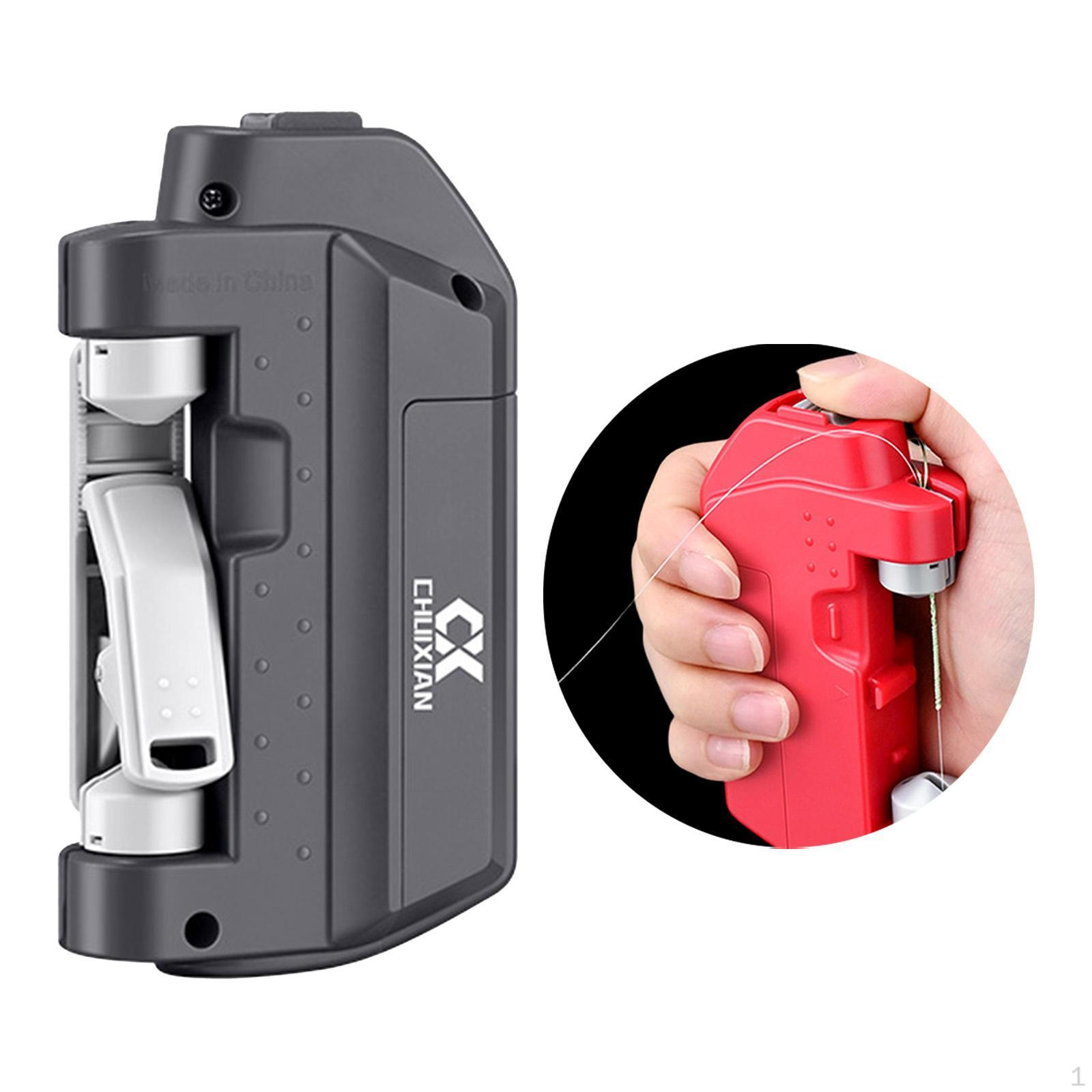 

Автоматическое устройство для завязывания рыболовных узлов Инструмент для завязывания Портативная Эффективная Машина для завязывания узлов серый