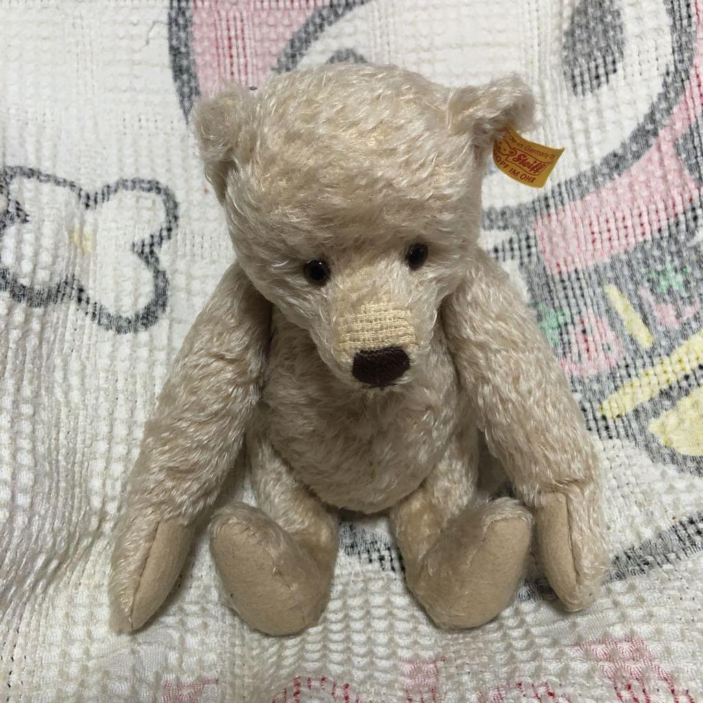 [USED] Steiff Classic Teddy Bear, Light Beige, 30cm, Pre-owned