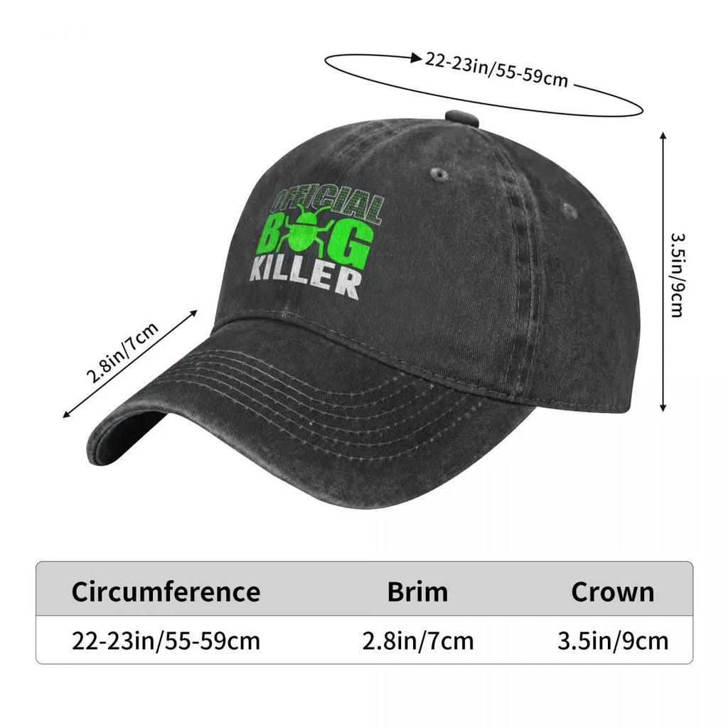 Official bug killer Baseball Cap Golf Cap Military Tactical Cap Women'S Beach Outlet 2023 Men'S