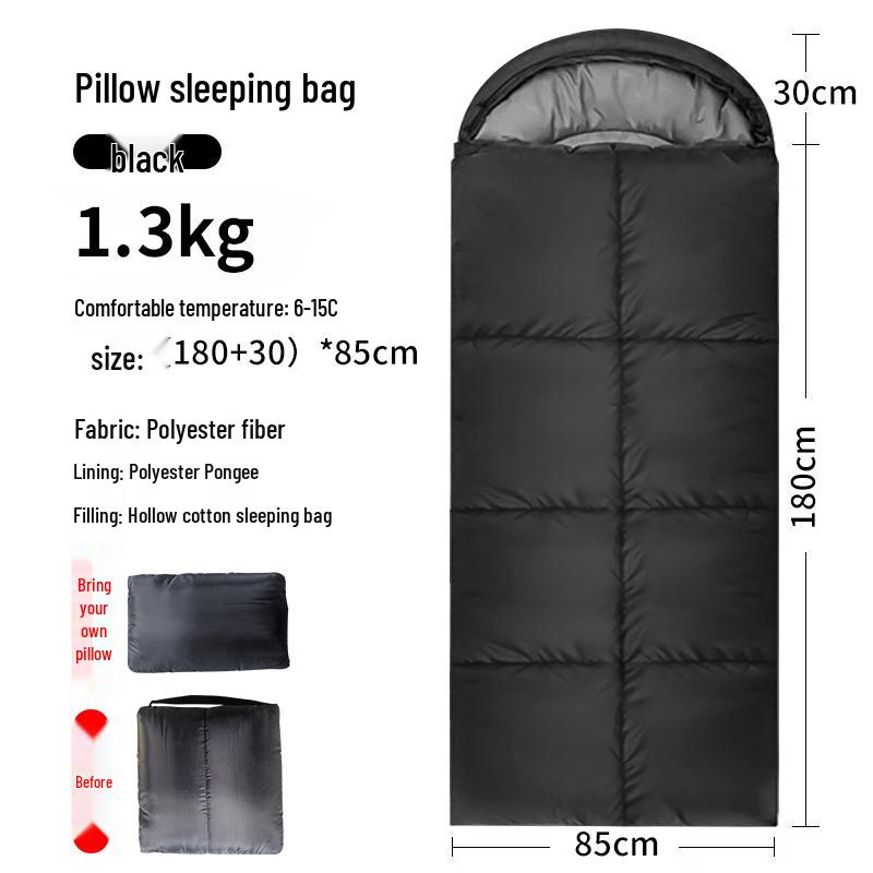 Vier-Jahreszeiten Erwachsenen-Schlafsack: Dick, Kältefest, Perfekt für Outdoor-Wintercamping