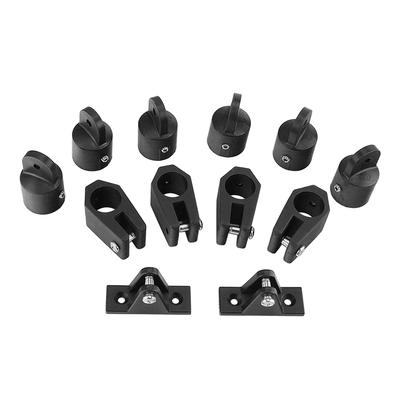 Nylon Boat Sunshade Fittings Portable Anti-rust Jaw Slide Outdoor Fishing Boats Kayak Deck Hinged Mount for 25/22mm