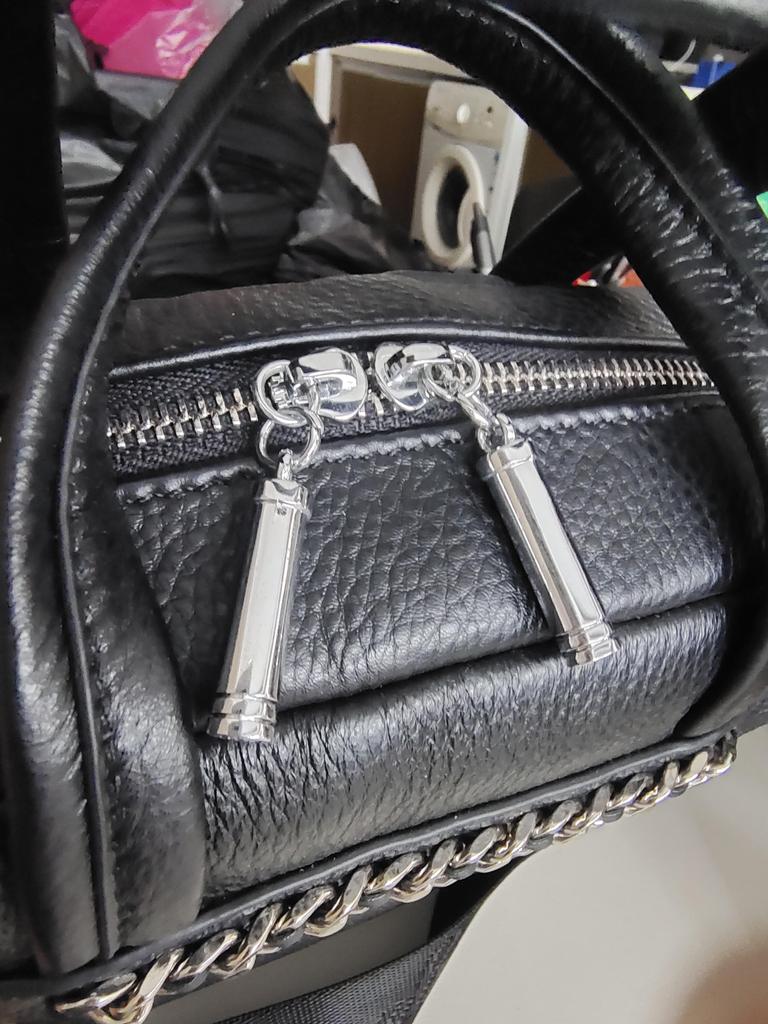Zency Handtasche mit Kette aus weichem Leder für Damen
