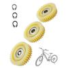 3-piece Set of 36T 47.5mm Diameter Nylon Motor Gears with Bearings and Nylon Planetary Gear Flywheels for 500W-1000W Left-side Hub Motors, Electric