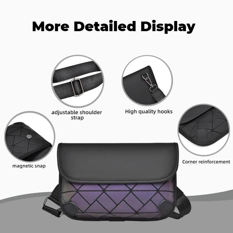 Fashiable Men's Shoulder Bag Diamd Grid Crossbody Bag Suitable for Casual Crossbody Bags Commuting Bags Mobile Phe Bags