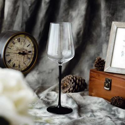 Handmade Wine Glasses Red and Black Stem Bordeaux Burgundy Household Large-Capacity Lead-Free Crystal Champagne Goblet Gift Box