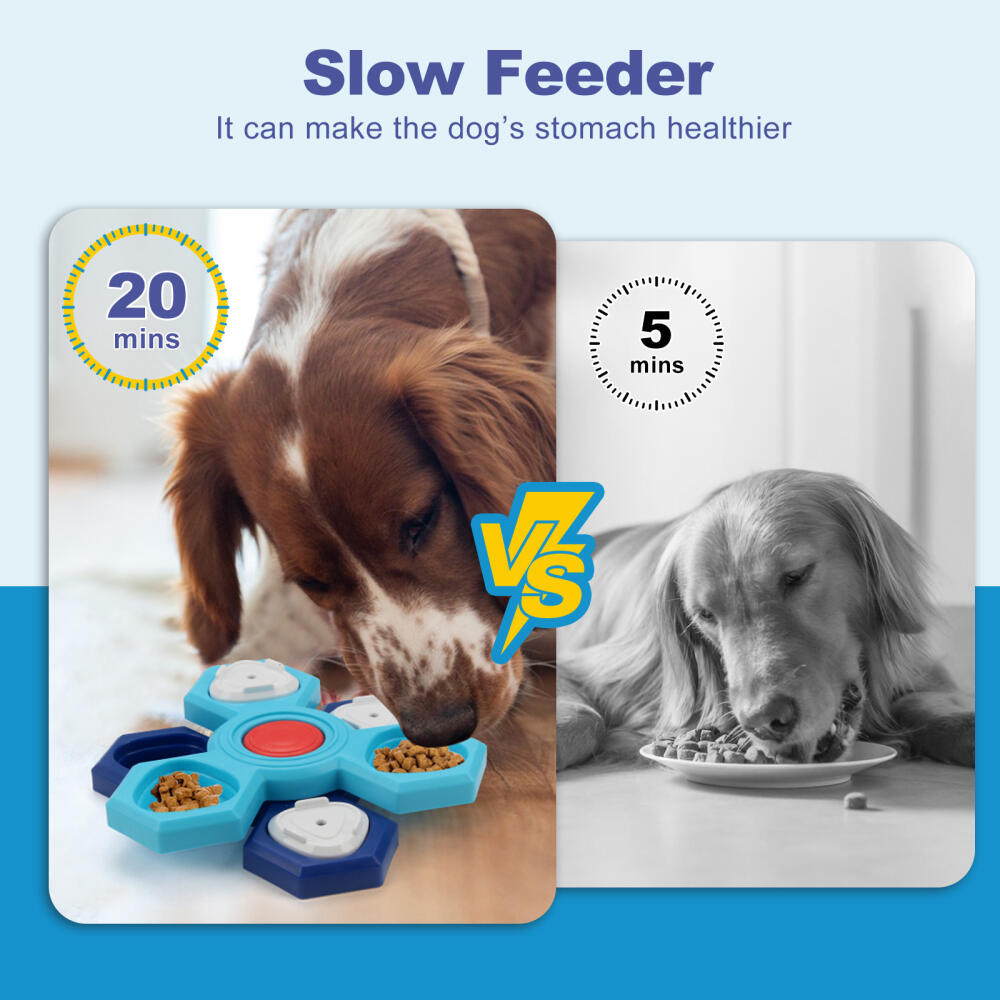 Multi-Layer Rotating Turntable Dog Puzzle Toy, For Small Medium Large Dogs Puppies IQ Training, Pet Educational Toy Supplies