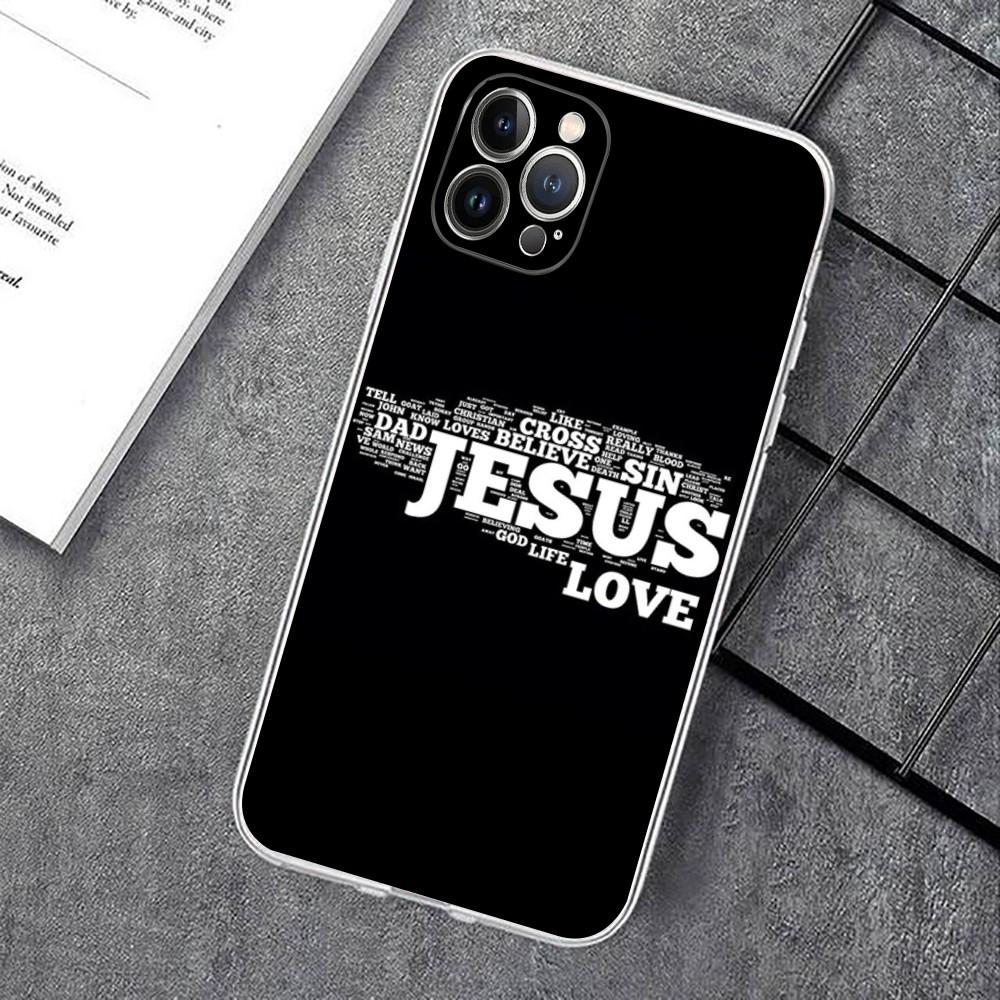 Faith Christian Religious Jesus Art Phone Case For IPhone 15 14 11 12 13 Mini Pro XS Max Cover 6 7 8 Plus X XR SE 2020 Shell