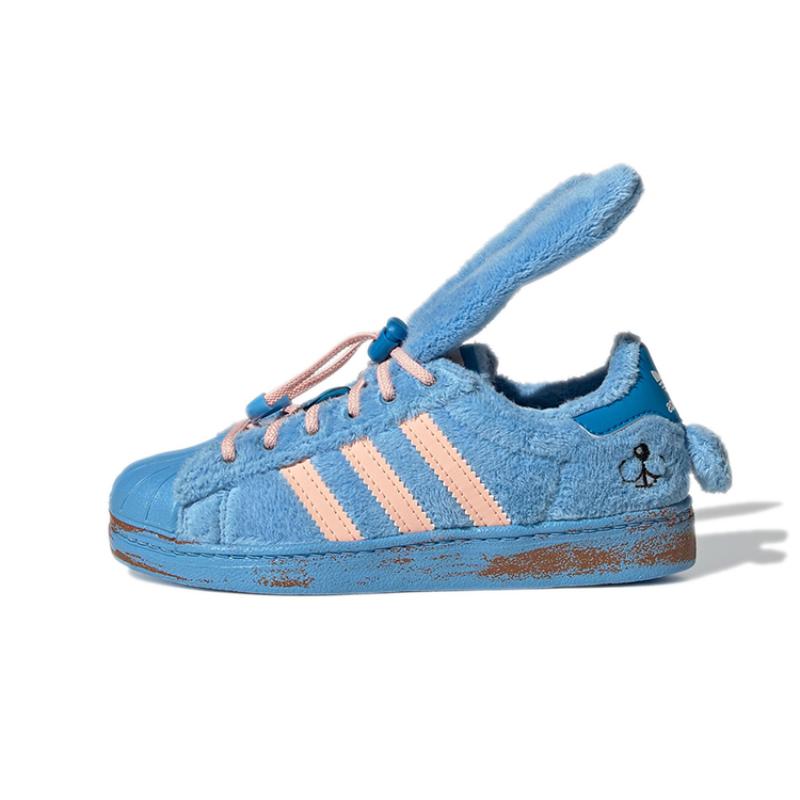 

Melting Sadness x Adidas Originals 360 C Breathable Low Top Skateboard Shoes Blue Rabbit Children Aged 3 7 Years Old Sneakers GW6047 33
