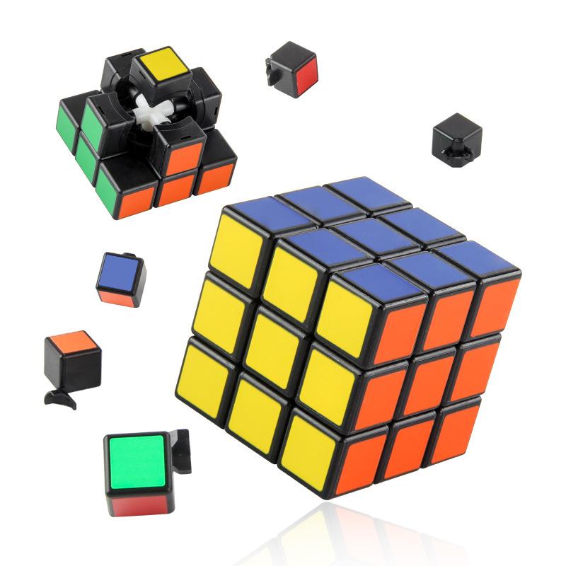 A168-15 Children'S Science And Education Rubik'S Cube Toy 5.5Cm Third Order Rubik'S Cube Heat Transfer Intelligence Rubik'S Cube Rubik'S Ruler Set