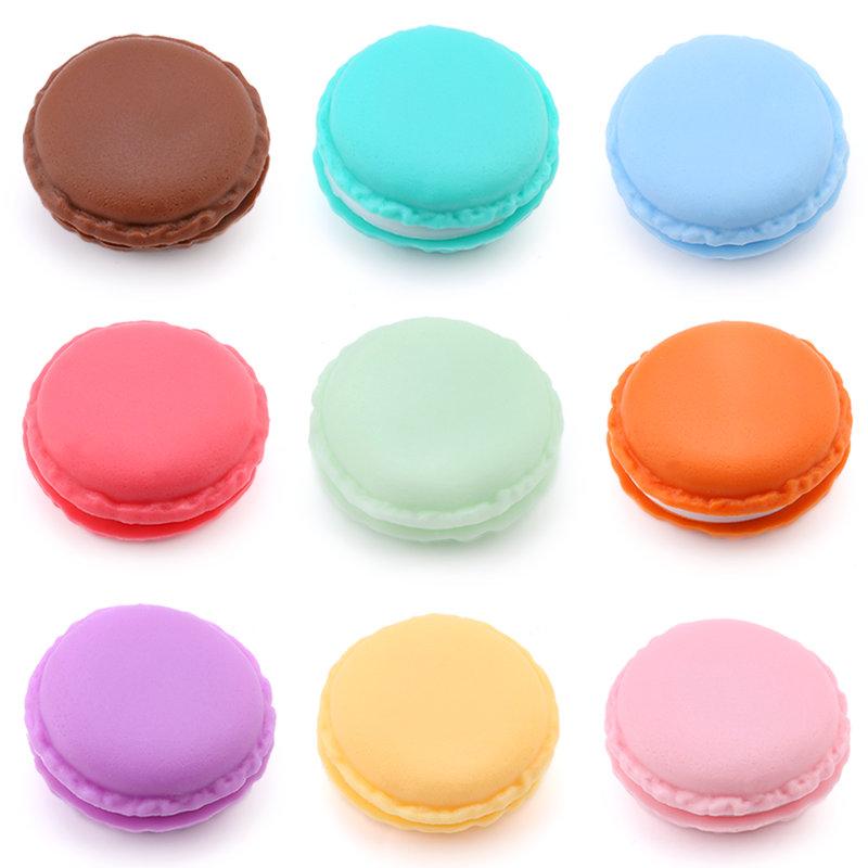 3 Stück/Los Süßigkeitenfarbe Macarons Aufbewahrungsbox tragbar Mini-Geschenkverpackungsbox schöne Schmuckverpackungsbox Hülle für Kleine Gegenstände