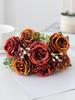 Artificial Flower Vase for Home Decoration Accessories Wedding Scrapbook Peony Candy Box Arrangement Christmas Silk Rose Bouquet