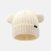 A cute cat ear knitted wool hat for children is fashionable in autumn and winter, fashionable and velvet to keep warm