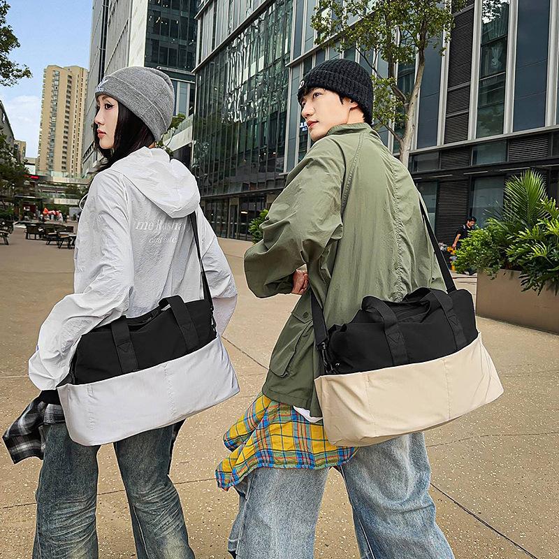 New fitness bag women's large capacity yoga bag sports shoulder bag short trip bag luggage bag