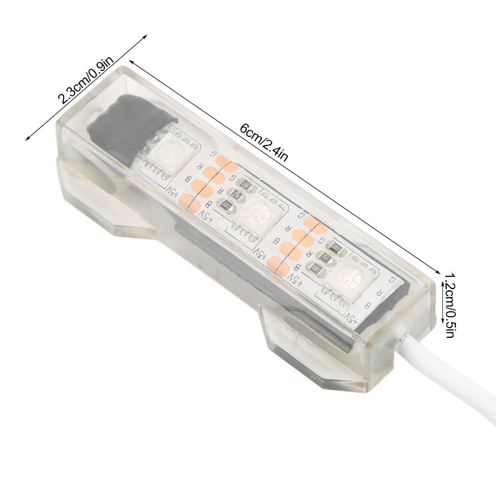 Colorful Light LED Aquarium Light LED Split Type Fish Tank Light Remote Control Hex Square Blocks Micro Landscape Light