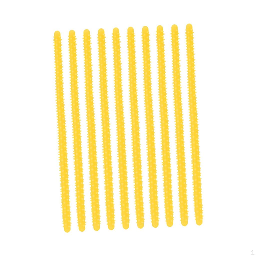 10 Pieces Perm Bar Hair Curler, Flexible Short Silicone Spiral Rod, Roller for