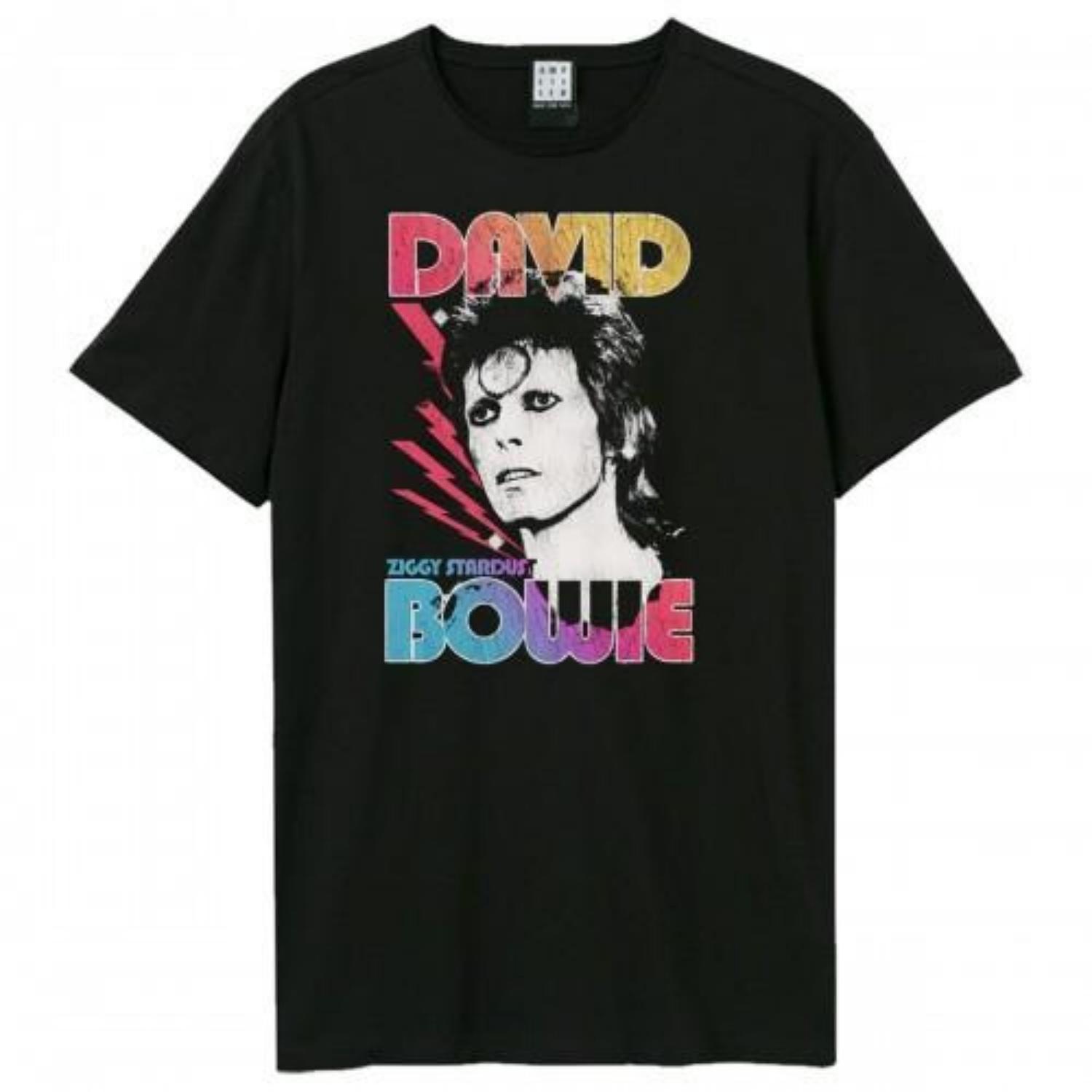 Amplified Unisex Adult Ziggy Ombre Stardust David Bowie T-Shirt S