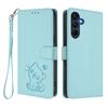 Custodia Portafoglio in Pelle con Gatto Carino 3D, Supporto a Libro per iPhone 17 16 15 Pro Max Samsung Xiaomi Redmi Honor Oppo Moto Google, Slot per Schede, Copertura a Flip