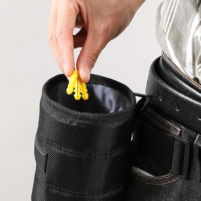 Oxford Cloth Tighten Tool Pouch Cylinder Nail Screw Storage Bag with Multiple Compartment for Nails Hardware Electrician