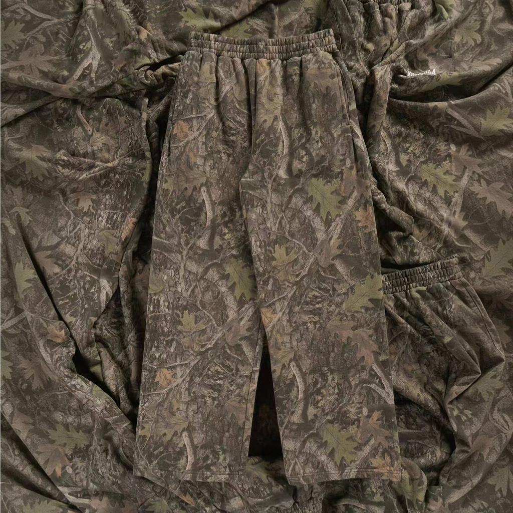 Men's Camouflage Loose Wide Leg Sweatpants Men's Casual Fashion Sweatpants