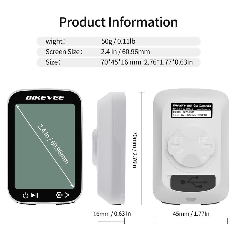 Bike Accessories GPS Cycling Computer Waterproof Mountain Road Bicycle Wireless Speedometer Tachymeter Odometer Cyclocomputer