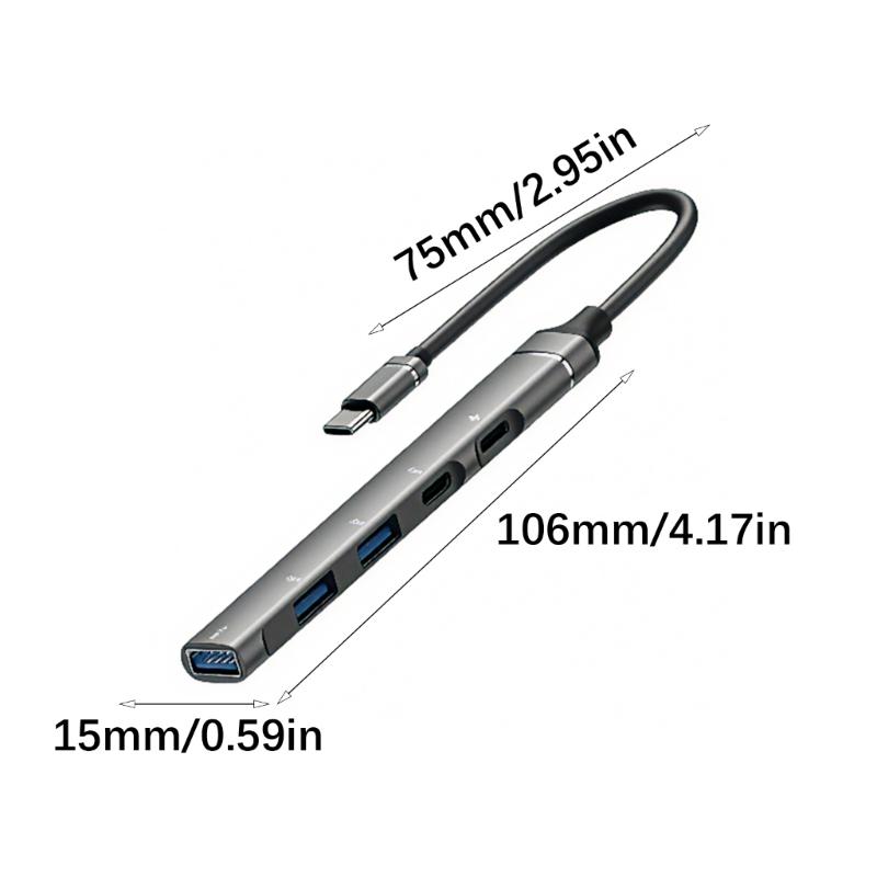 Fast Speed USB C Adapters PD Fast Charging Multiports OTG Data Transfer For Devices