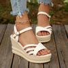 *Hot Selling in Summer Comfortable Wedge Heel Sandals for Women in Plus Size Fashiable New Elegant Fish Mouth Casual Sandals