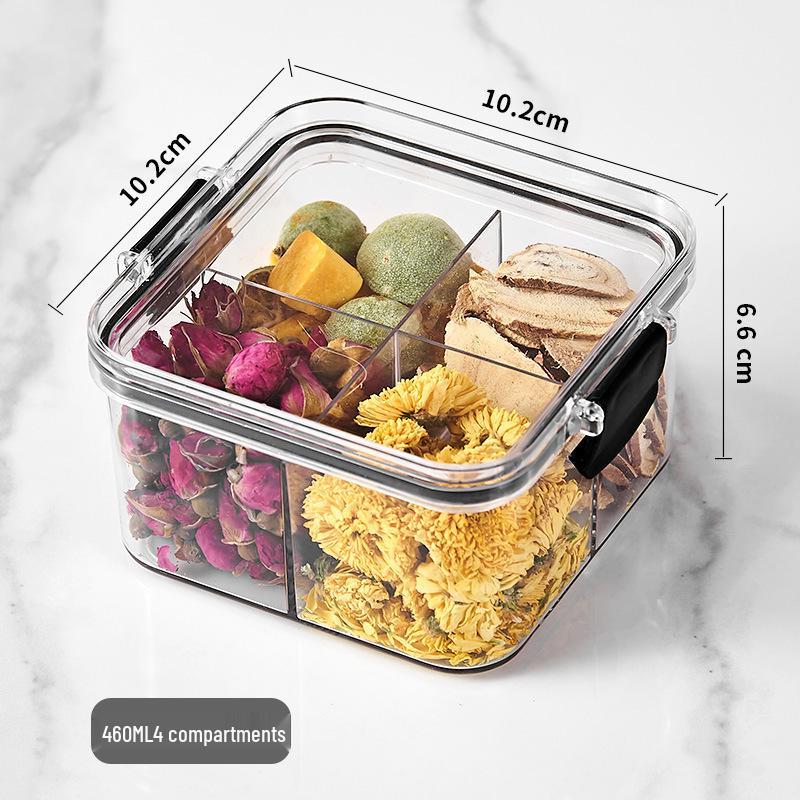 Kitchen Food-Grade Transparent Plastic Sealed Pickle and Grain Storage Jar