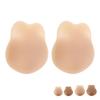 1 Pair Rabbit Ear Shape Silicone Nipple Cover Portable Adhesive Nipple Patch for Women