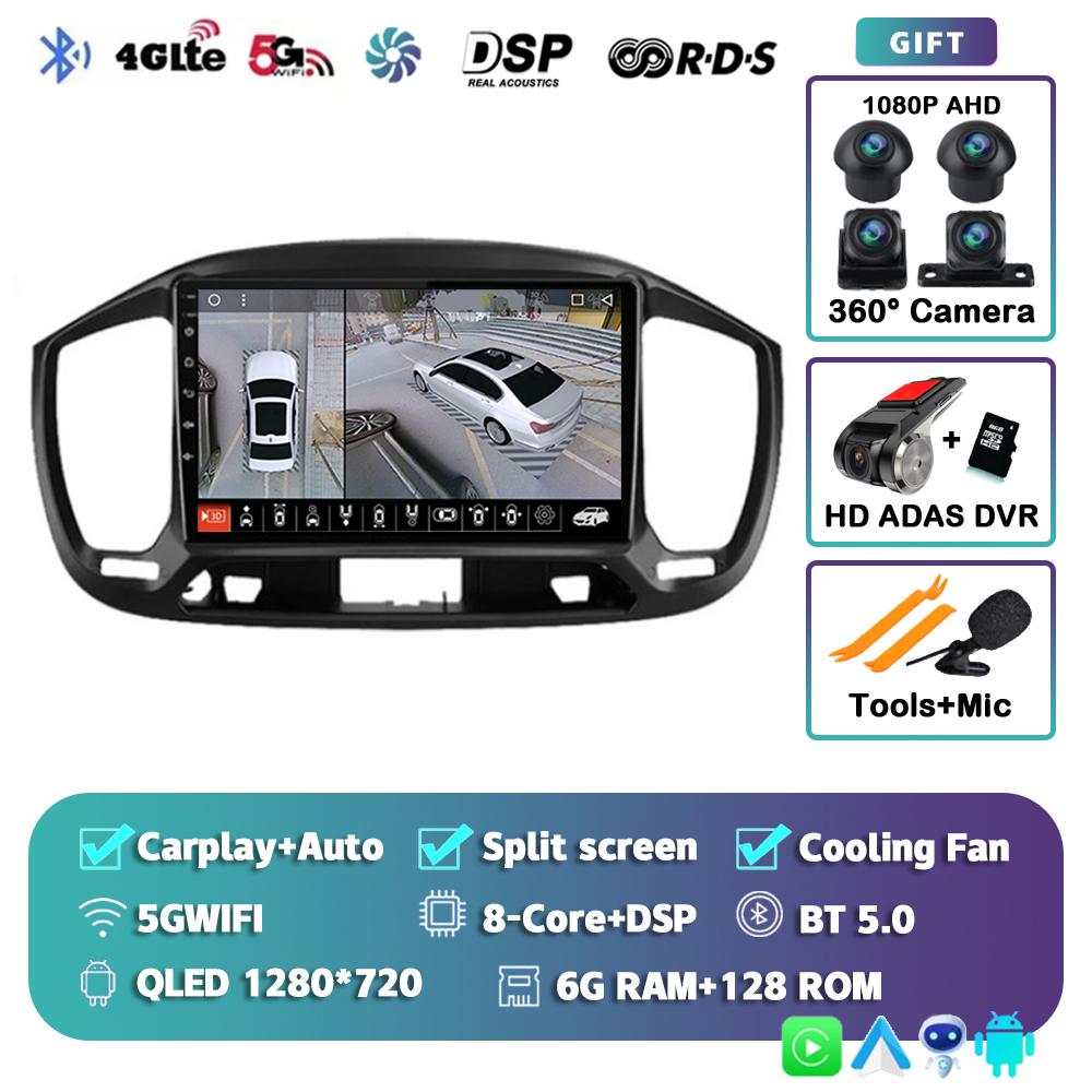 Android 14 Carplay Auto Car Radio For Fiat Uno 2014 2015 2016 2017 2018 2019 2020 GPS Multimedia Player Stereo Video WIFI+4G DSP